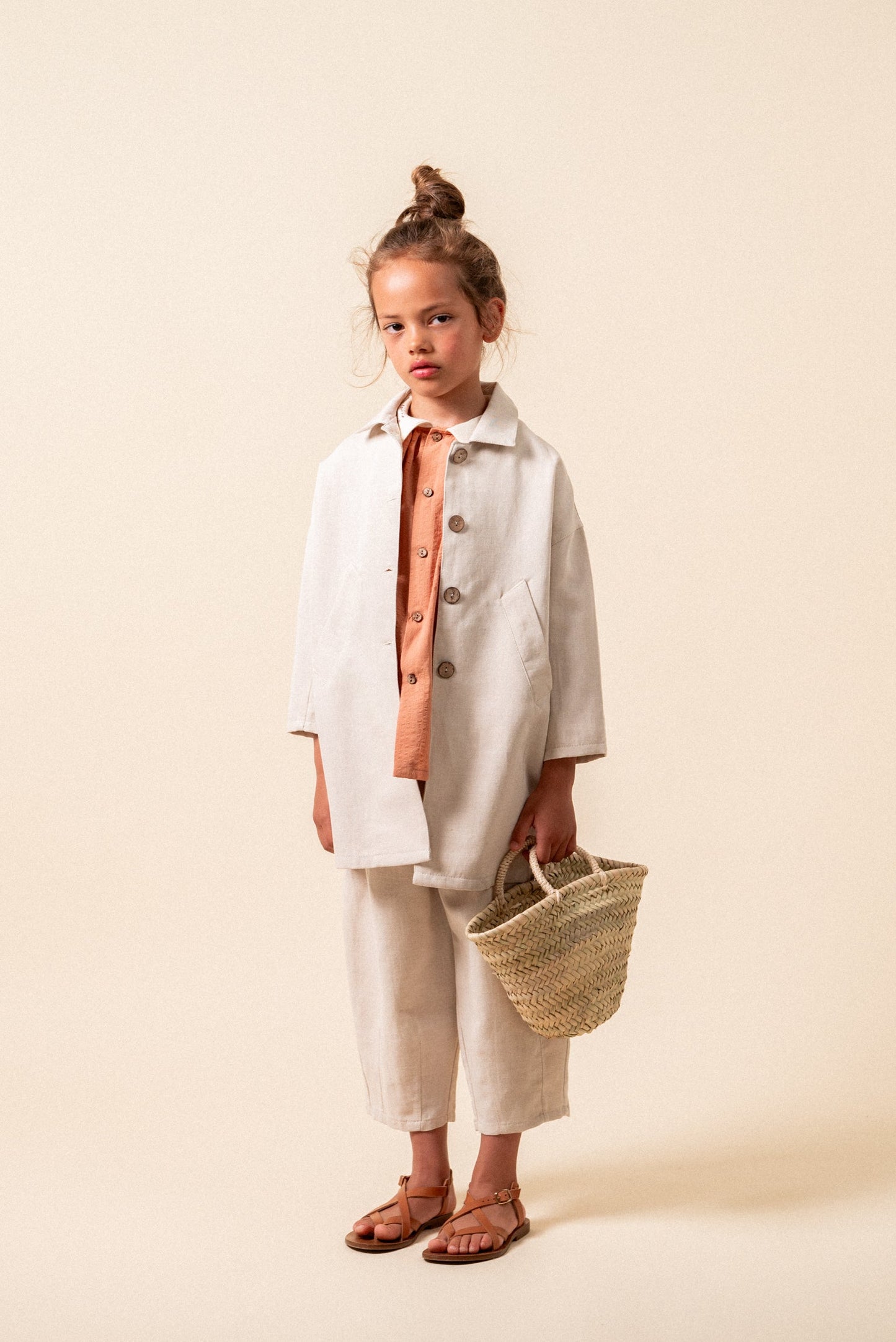 Casaca ligera linen niña