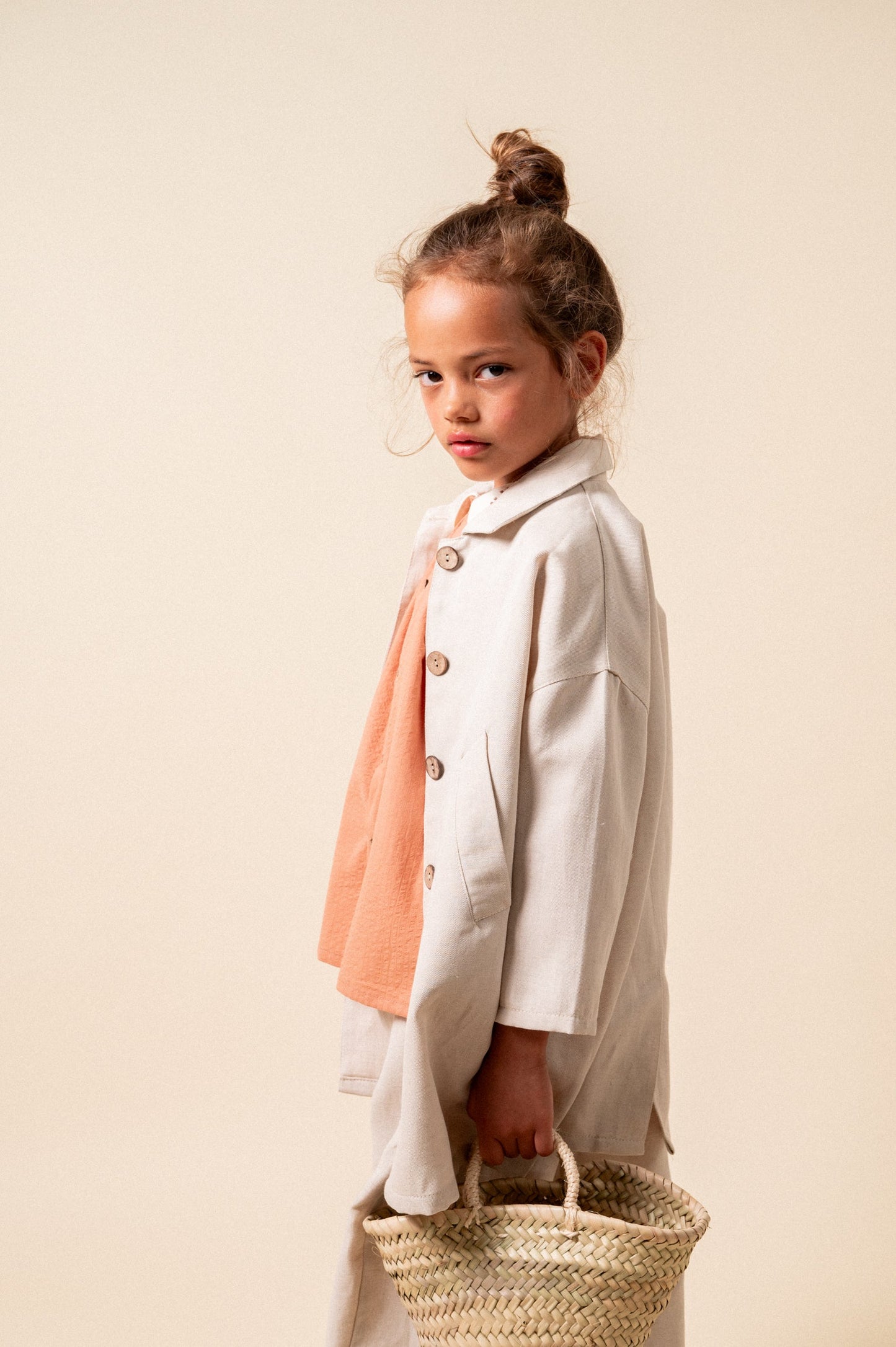 Casaca ligera linen niña