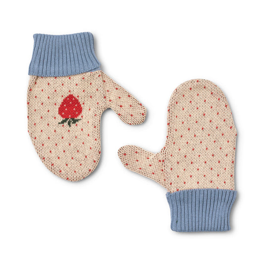 Louise Mittens - Warm Cotton Berry