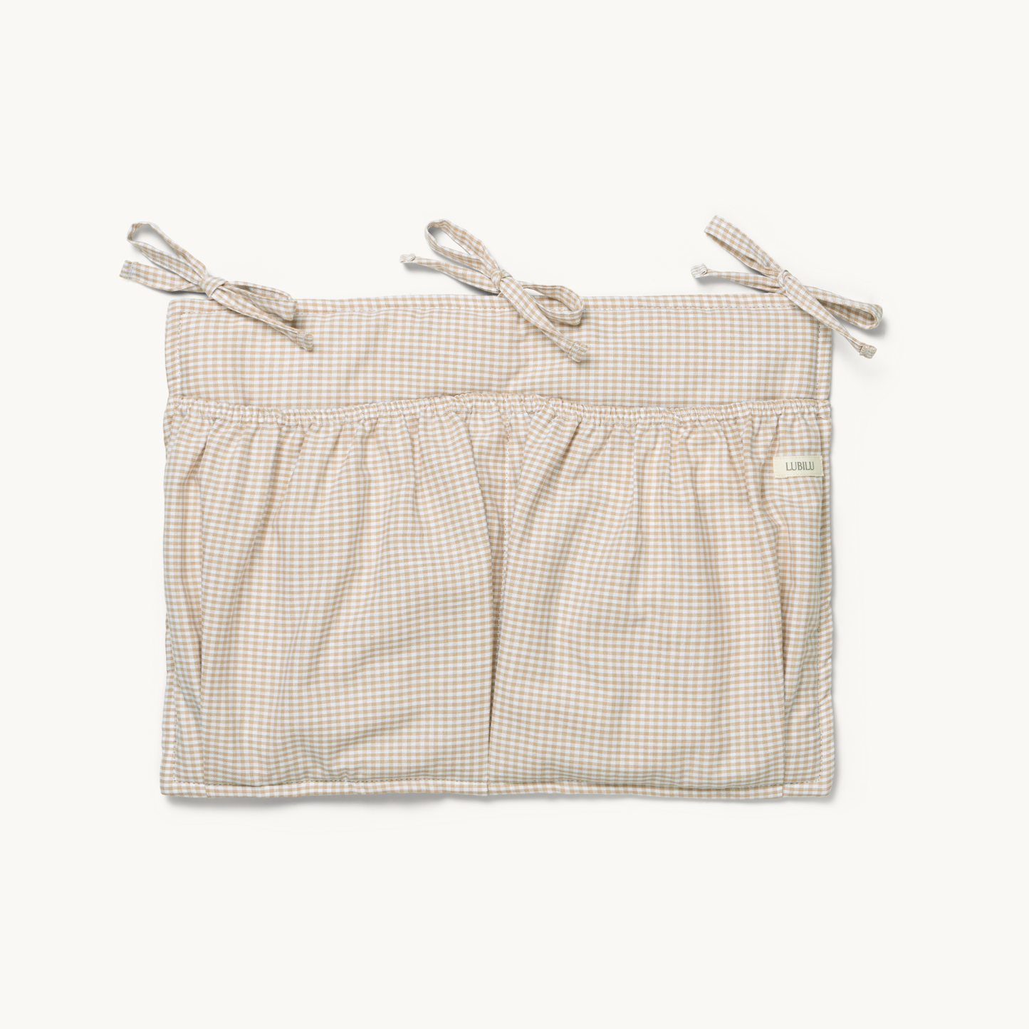 Mini Check Bed Pocket Beige