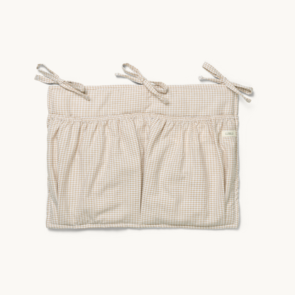 Mini Check Bed Pocket Beige