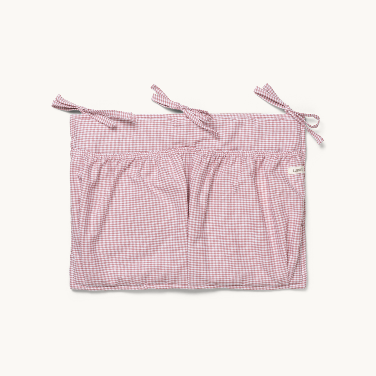 Mini Check Bed Pocket Rose