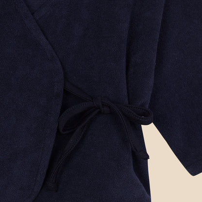 Kimono Blouse Terry Knit Navy