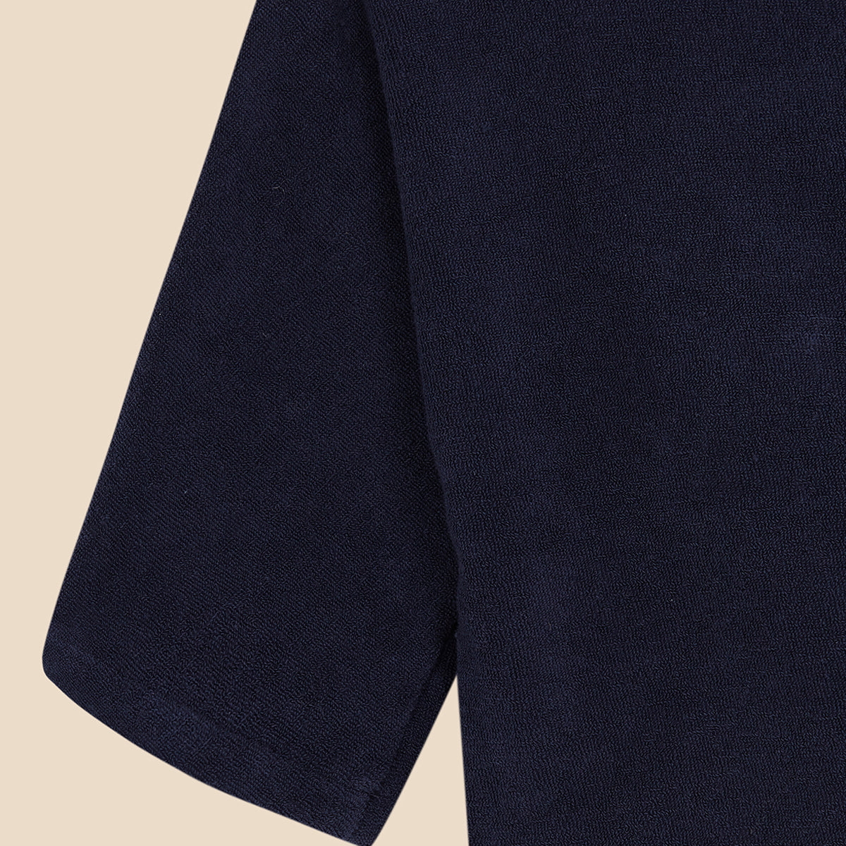 Kimono Blouse Terry Knit Navy