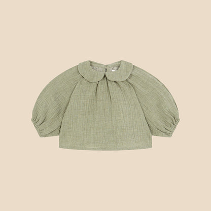 Globito Baby Blouse Matcha Melange