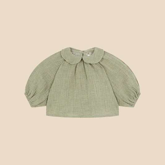 Globito Baby Blouse Matcha Melange