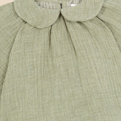 Globito Baby Blouse Matcha Melange