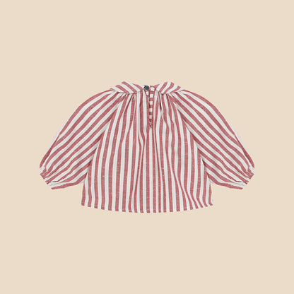 Globito Baby Blouse Stripes Bordeaux