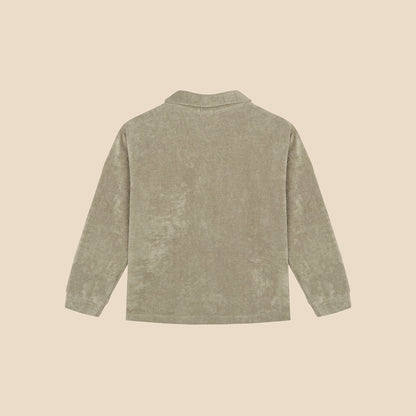 Polo Long Matcha Green Terry Knit