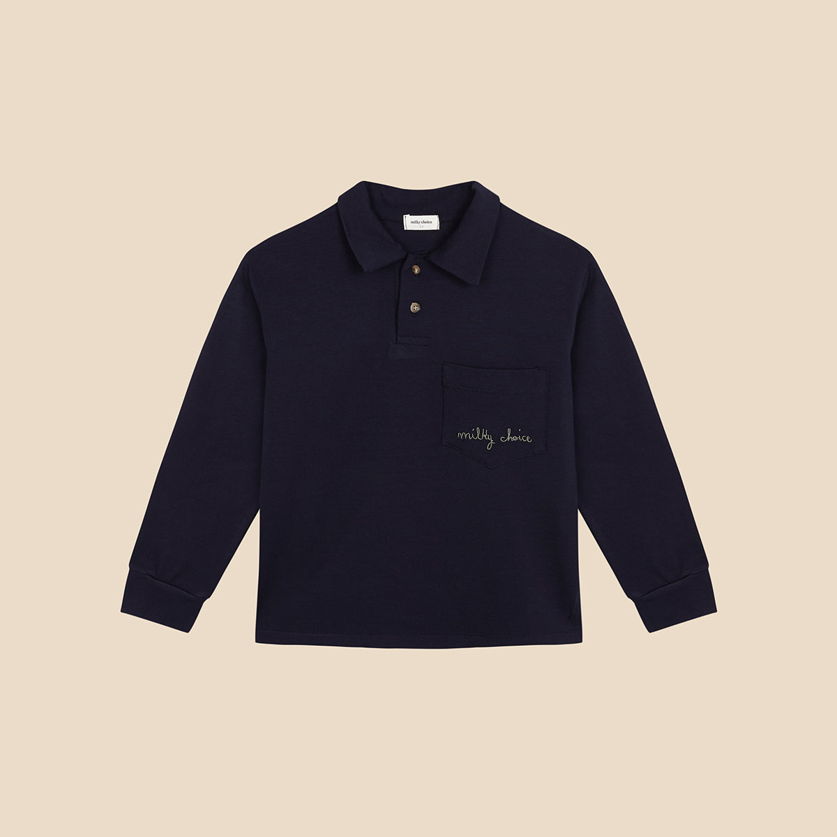 Polo Long Navy Knit