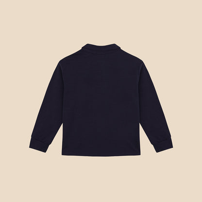 Polo Long Navy Knit