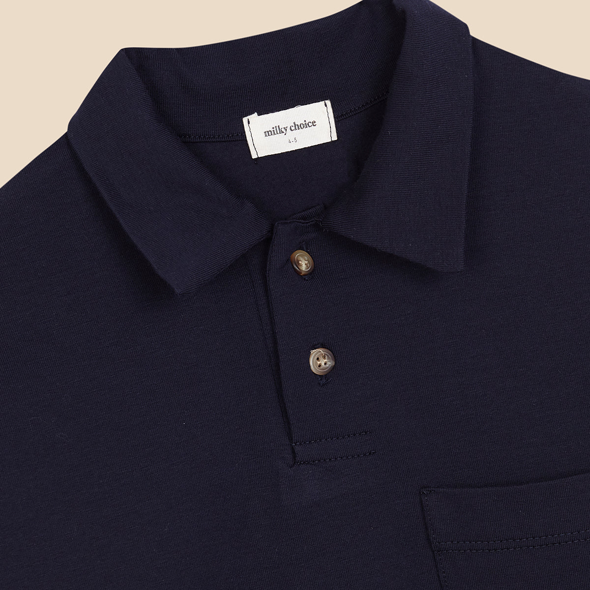 Polo Long Navy Knit