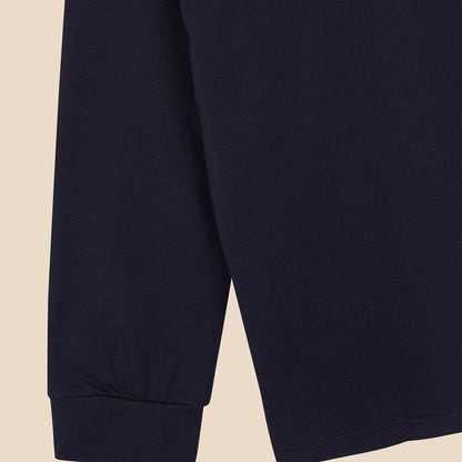 Polo Long Navy Knit