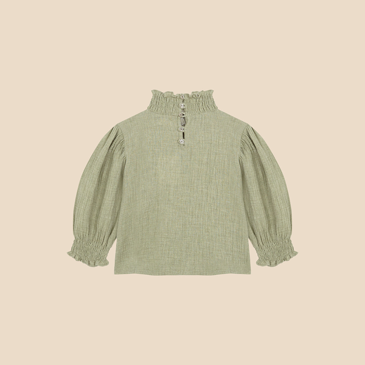 Swan Blouse Matcha Melange