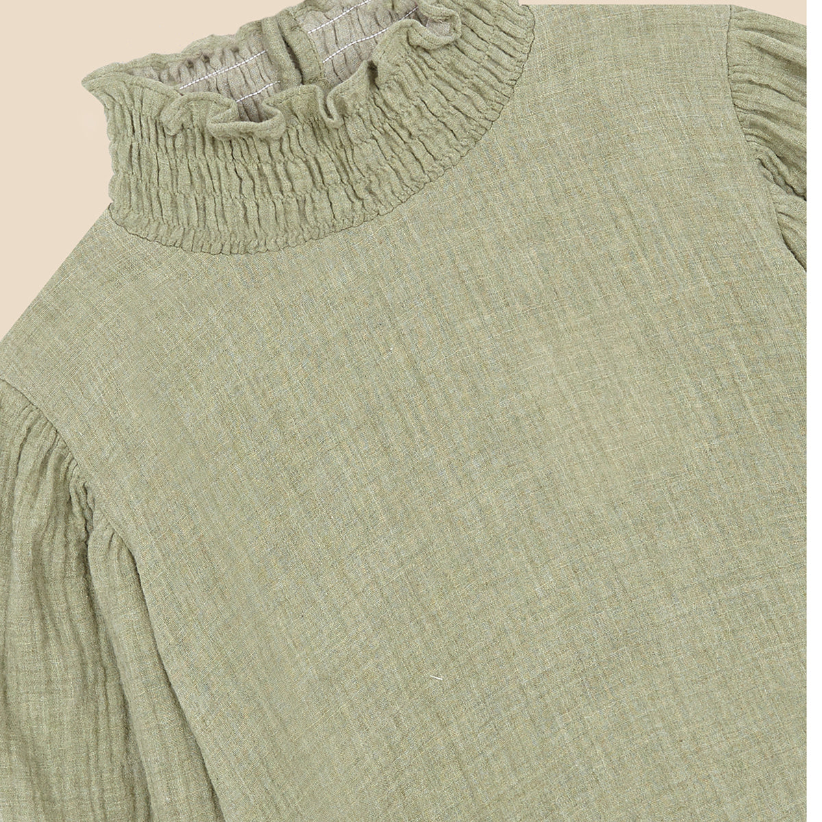 Swan Blouse Matcha Melange