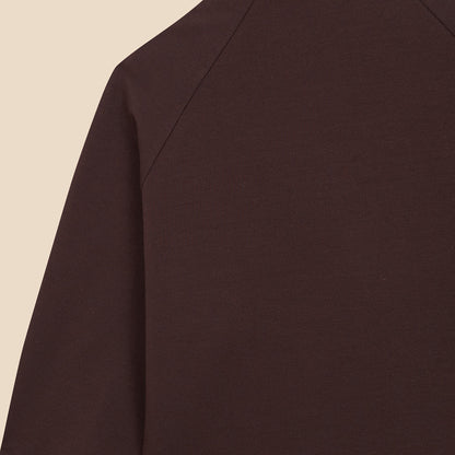 Sweat Polo Shirt Brown