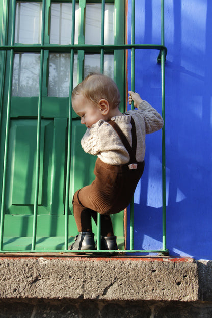 Footed Chocolate Brown