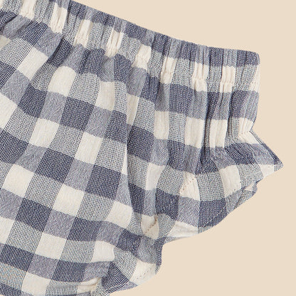 Simple Bloomer Pale Blue Vichy