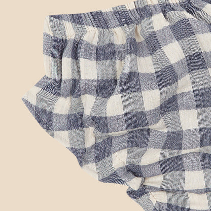 Simple Bloomer Pale Blue Vichy