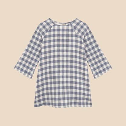 Deli Dress Pale Blue Vichy