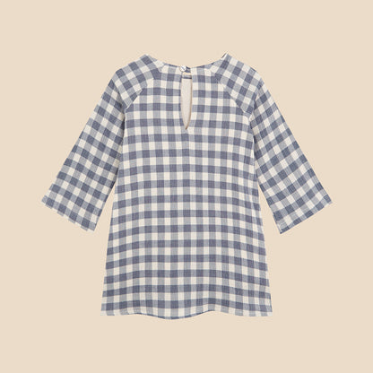 Deli Dress Pale Blue Vichy