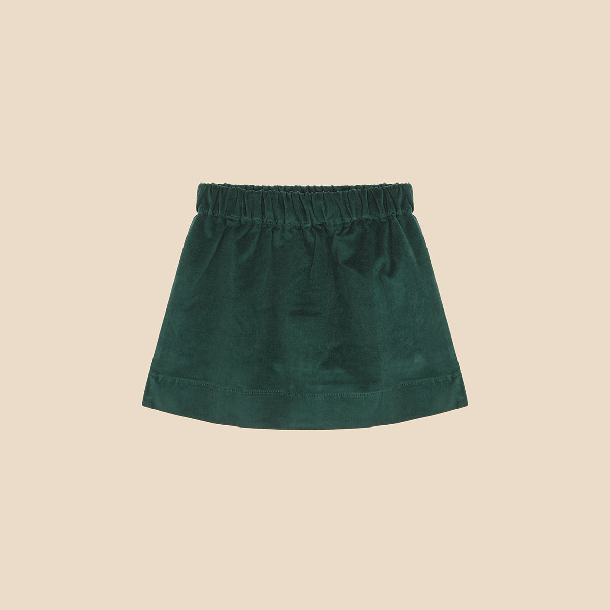 Mini Skirt Herb Green Velvet