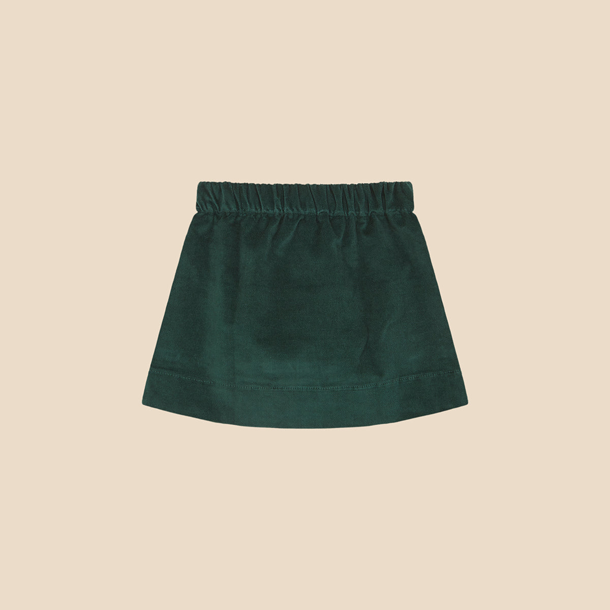Mini Skirt Herb Green Velvet