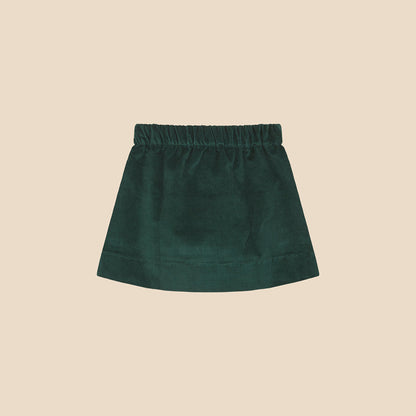 Mini Skirt Herb Green Velvet