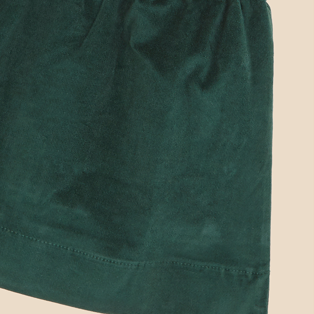 Mini Skirt Herb Green Velvet