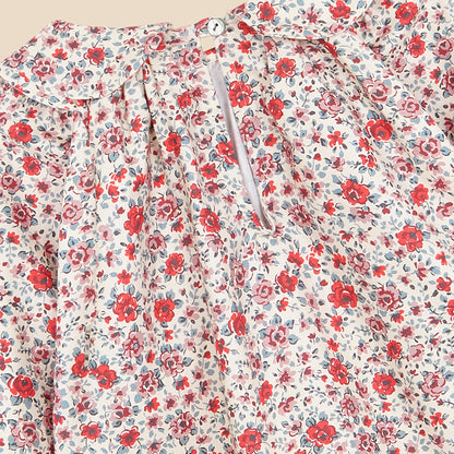 Globito Blouse Red Flowers