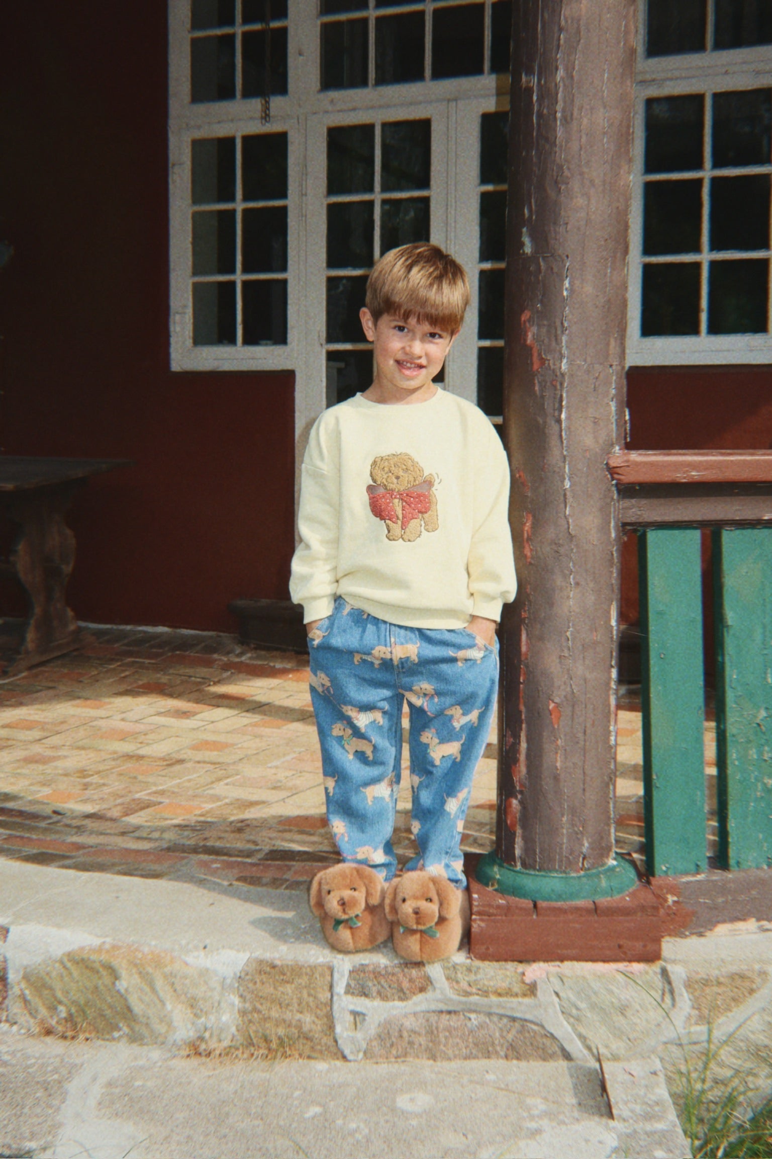 SAUSAGE DOG FOOTIES - chicory coffe