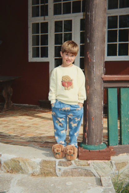 SAUSAGE DOG FOOTIES - chicory coffe