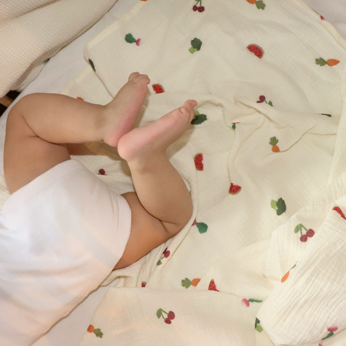 Fruits & Veggies Baby Muslin