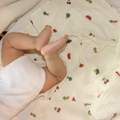 Fruits & Veggies Baby Muslin