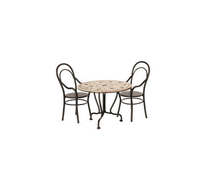 Dining table, Set with 2 chairs