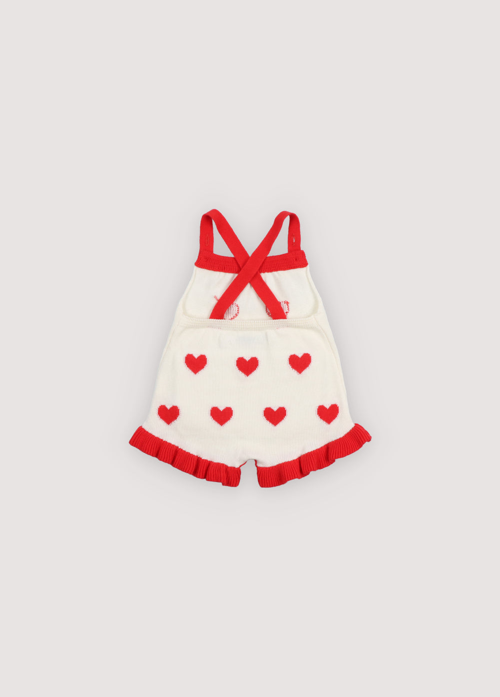 Maqui Baby Romper Hearts Jacquard