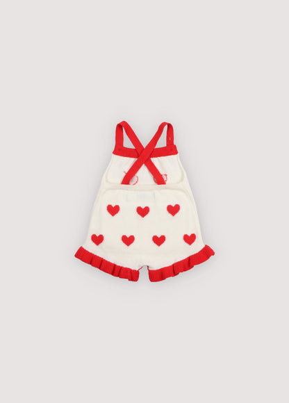 Maqui Baby Romper Hearts Jacquard
