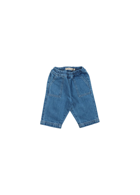Meganisi Baby Pant Mid Blue Denim