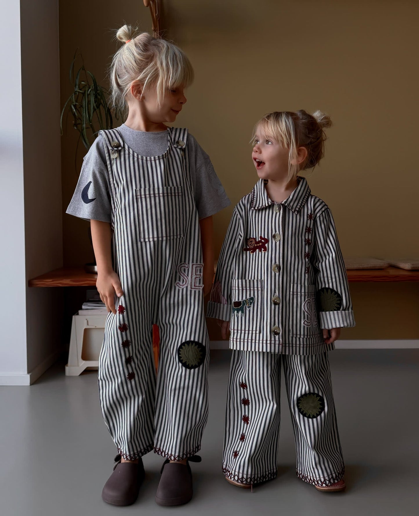 Moxie MINI Overalls - Milk Lad