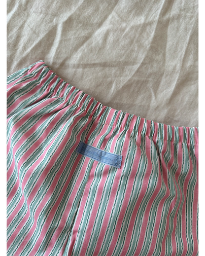 Barnekammer Pants Stripe & Heart Pink