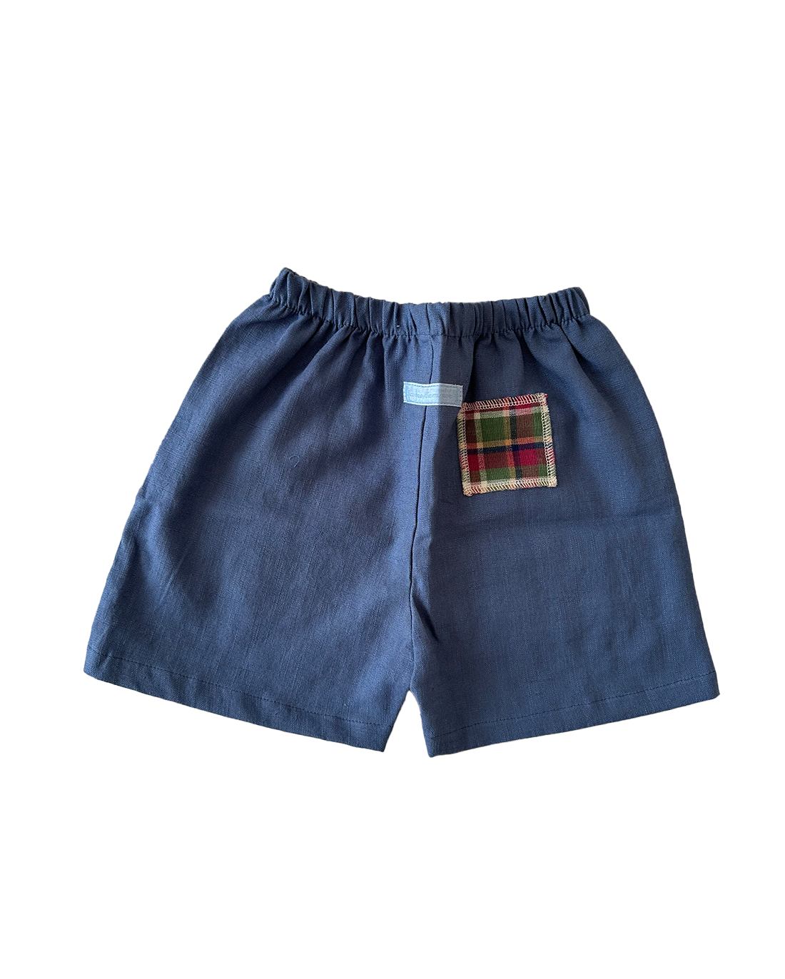 Barnekammer Shorts Blue Plaid Pocket