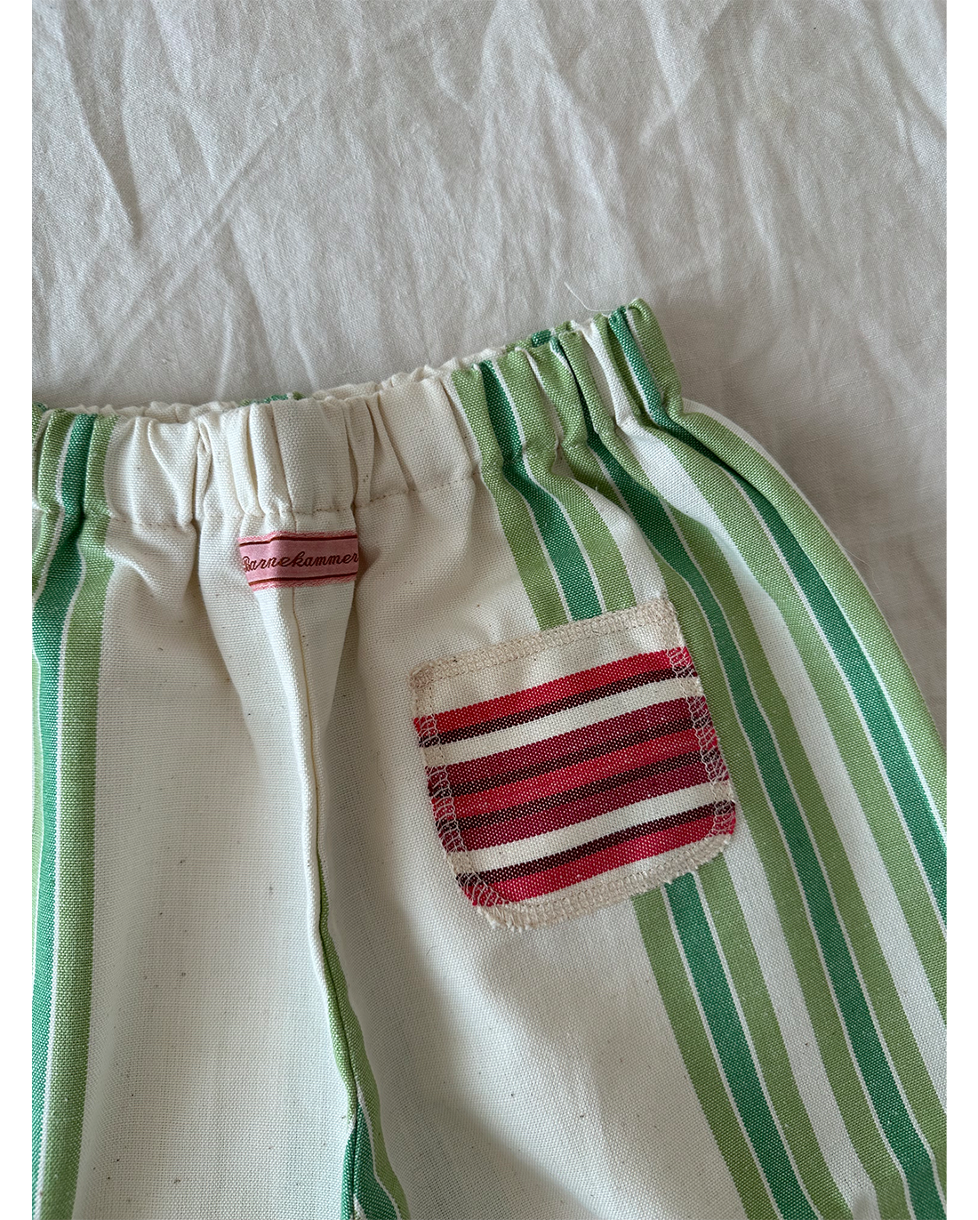 Barnekammer Pants Stripe Green