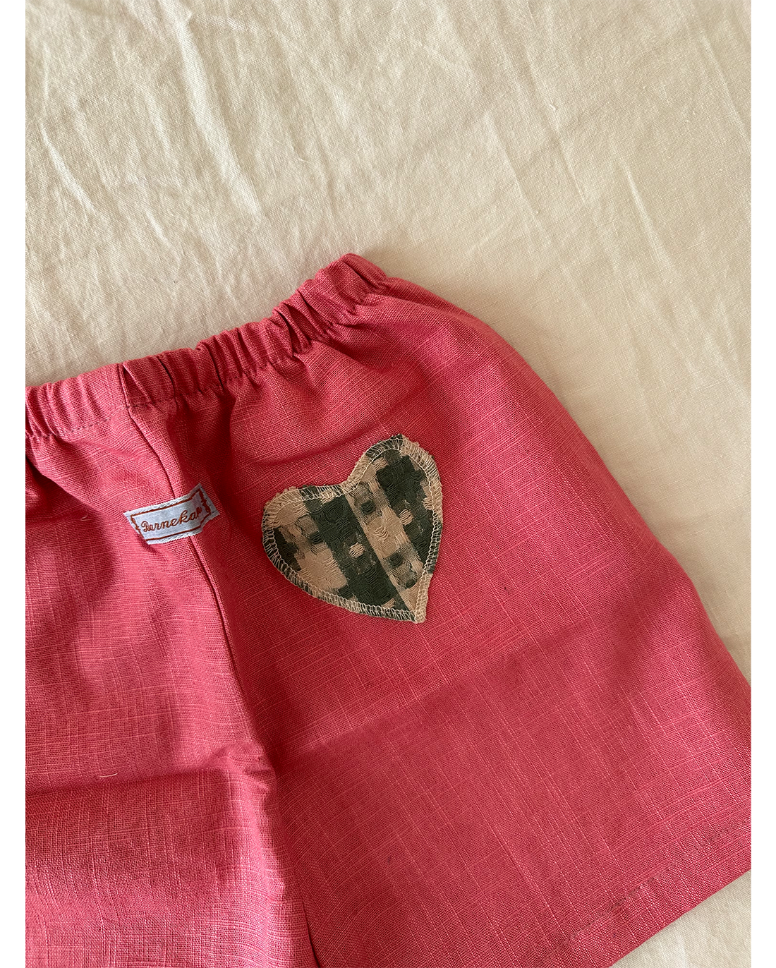 Barnekammer Shorts Vintage Pink Heart