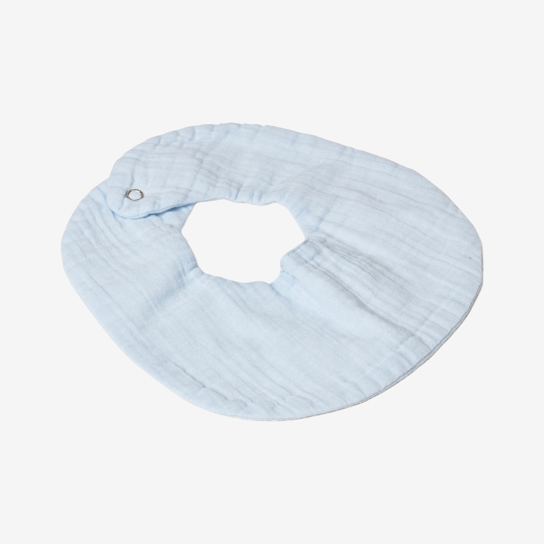Muslin Bib Soft Blue