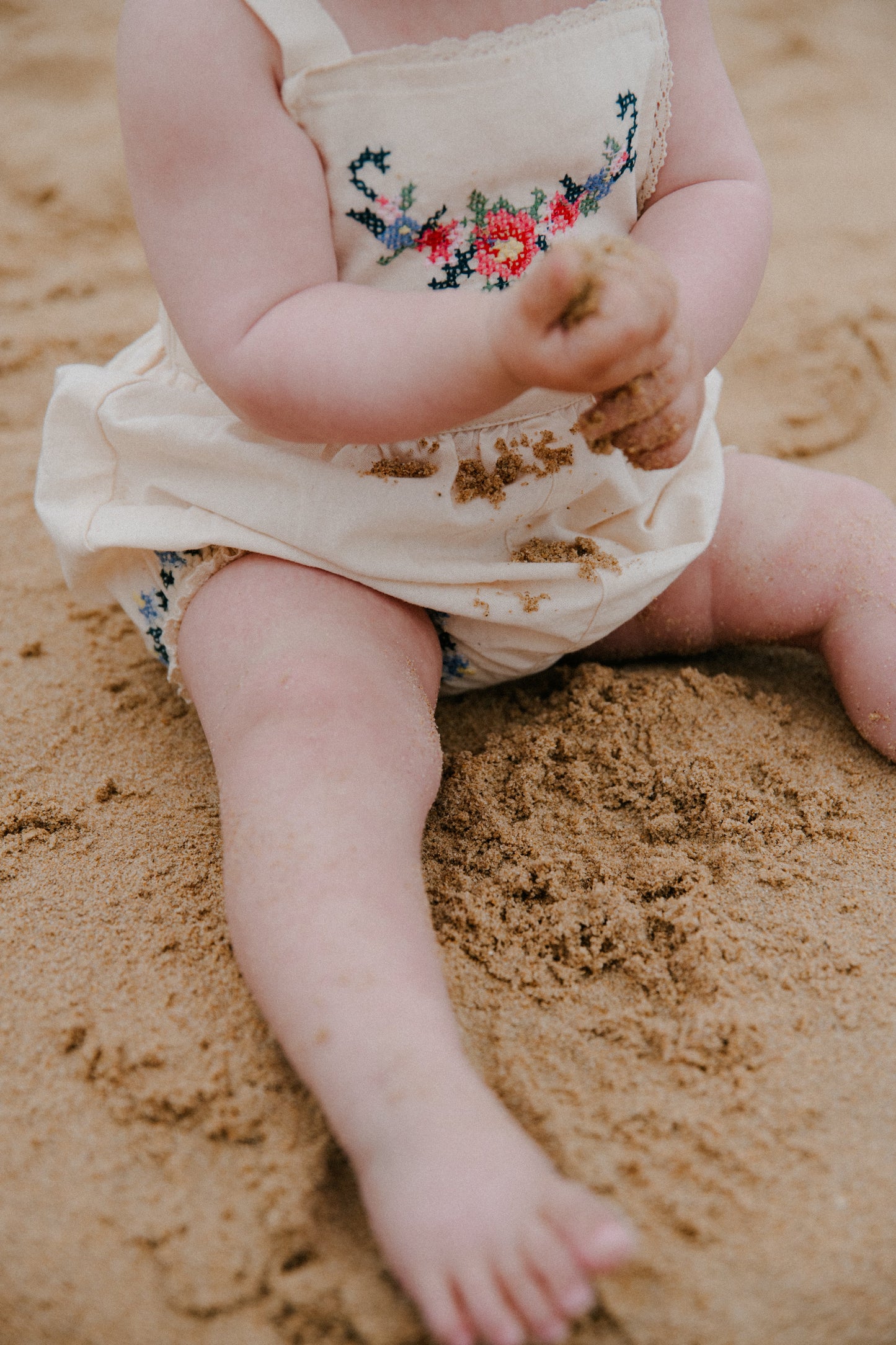 Narcise Baby Romper Ecru