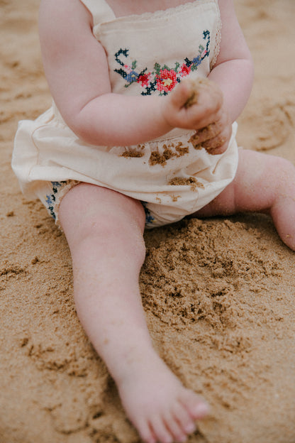 Narcise Baby Romper Ecru