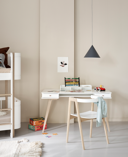 Wood desk 66 cm & armchair