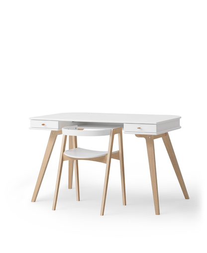 Wood desk 72,6 cm & armchair