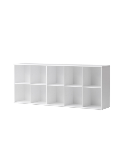 Wood shelving unit 5x2 w. support