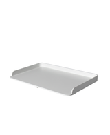Wood nursery top for dresser 3 drawers, white